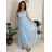 Šaty společenské dlouhé dámské JULY (S/M/L ONE SIZE) ITALSKÁ MÓDA IMWTM260001/DUR fialová S/M/L