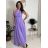Šaty společenské dlouhé dámské JULY (S/M/L ONE SIZE) ITALSKÁ MÓDA IMWTM260001/DUR fialová S/M/L