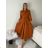Šaty dlhé košilové 3/4 dlouhý rukáv dámske KONSTANCE  (S/M/L ONE SIZE) TALIANSKA MÓDA IMPDY264885/DUR