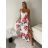 Šaty dlouhé letní na ramínka dámske (S/M/L ONE SIZE) TALIANSKA MÓDA IMPMNC266117/DUR S/M/L biela