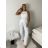 Kalhoty letní dlouhé dámské AURORA (S/M/L ONE SIZE) ITALSKÁ MÓDA IMPNF261093