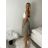 Sukně letní s páskem dámské (S/M/L ONE SIZE) ITALSKÁ MÓDA IMPMNC263172-1/DUR S/M/L hnědá světlá