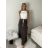 Sukně dlouhá letní s páskem dámske BEATRICE  (S/M/L ONE SIZE) TALIANSKA MÓDA IMPMNC268013