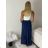 Sukně dlouhá letní s páskem dámské BEATRICE (S/M/L ONE SIZE) ITALSKÁ MÓDA IMPMNC268013/DUR S/M/L bílá
