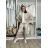Women's Oversized Knitted Long Sleeve Sweater (S/M ONE SIZE) ITALIAN FASHION IMSM2600015/DUR