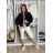 Women's Oversized Knitted Long Sleeve Sweater (S/M ONE SIZE) ITALIAN FASHION IMSM2600015/DUR