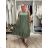 Sommerkleid oval Kurzarm Damen Übergröße (50/52/54 Einheitsgröße) ITALIAN FASHION IM425011