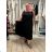 Sommerkleid oval Kurzarm Damen Übergröße (50/52/54 Einheitsgröße) ITALIAN FASHION IM425011 50/52/54 schwarz