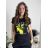 T-Shirt Kurzarm Frauen (UNI S-M) ITALIENISCHE MODE IMM20330 weiß S / M / L