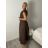 Langes ärmelloses Sommerkleid für Damen (Einheitsgröße S/M) ITALIAN FASHION IMPDY22LS16208