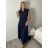 Šaty dlhé elegantné letní šaty dámske (S/M/L ONE SIZE) TALIANSKA MÓDA IMPLU2610446/DUR S/M/L zelená khaki