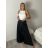Elegante Hose mit Gürtel für Damen, Übergröße (44/46/48 Einheitsgröße) ITALIAN FASHION IM425557