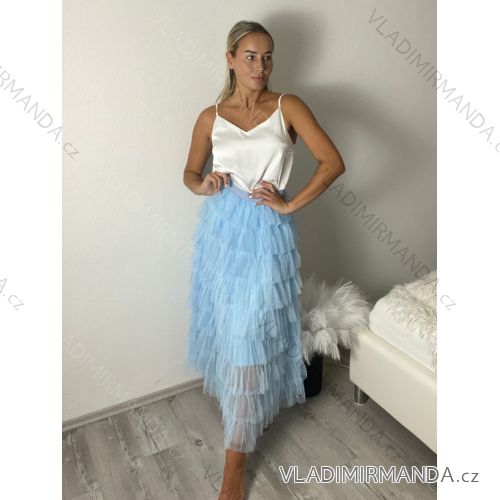 Sukňa dlhá tylová dámska (S/M/L ONE SIZE) TALIANSKA MÓDA IMHMM26YZ010