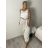 Kalhoty puntíkaté oversize s páskem dámské (S/M/L ONE SIZE) ITALSKÁ MÓDA IMWTM260006