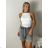 Langarm-Hemdkleid für Damen (S/M EINHEITSGRÖSSE) ITALIAN FASHION IMWD232607