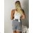 Langarm-Hemdkleid für Damen (S/M EINHEITSGRÖSSE) ITALIAN FASHION IMWD232607