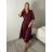 Šaty košilové klasik 3/4 dlouhý rukáv dámské OLIVIE  (M/L/XL ONE SIZE) ITALSKÁ MÓDA IM525058