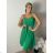 Women's Elegant Summer Lace Sleeveless Dress (S/M ONE SIZE) ITALIAN FASHION IM923050 S / M / L green