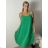 Women's Elegant Summer Lace Sleeveless Dress (S/M ONE SIZE) ITALIAN FASHION IM923050 S / M / L green