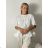 Letní halenka dámská (S/M/L ONE SIZE) ITALSKÁ MÓDA IMWTM2600011/DUR S/M/L bílá