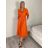 Šaty dlhé košilové 3/4 dlouhý rukáv dámske KONSTANCE  (S/M/L ONE SIZE) TALIANSKA MÓDA IMPDY264885/DUR