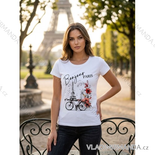 T-shirt short sleeve women (UNI S-M) ITALIAN FASHION IMM23BR2415-16/DUR S / M / L white