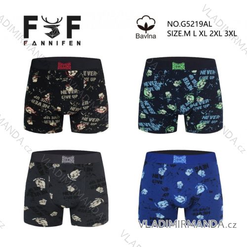 Boxerky bavlnené pánske nadrozmer (M - 3XL) FANNIFEN FNF26G5219AL