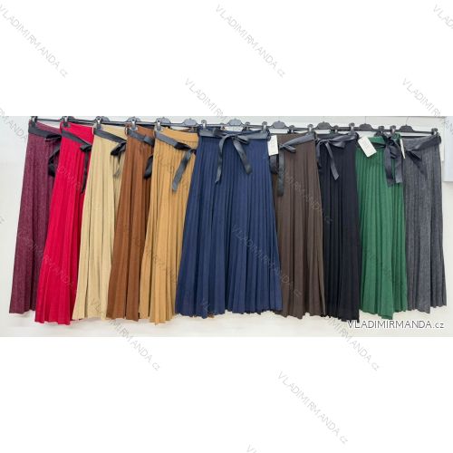 Sukně dlouhá s páskem dámská  (M/L/XLONE SIZE) ITALSKÁ MÓDA IM4260241