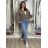 Women's Elegant Oversize Long Sweatpants (S/M/L ONE SIZE) ITALIAN FASHION IMD26070/DUR S / M / L Brown