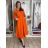 Šaty dlhé košilové 3/4 dlouhý rukáv dámske KONSTANCE  (S/M/L ONE SIZE) TALIANSKA MÓDA IMPDY264885/DUR