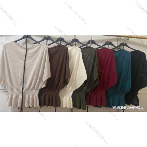 Svetr krátký rukáv dámský (S/M/L ONE SIZE) ITALSKÁ MÓDA IMC260240