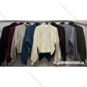 Svetr s rolákem dlouhý rukáv dámský (S/M/L ONE SIZE) ITALSKÁ MÓDA IMC260244