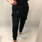 Baggy pants long women (UNI S-M) ITALIAN FASHION IMD20250 S / M black