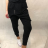 Baggy pants long women (UNI S-M) ITALIAN FASHION IMD20250 S / M black