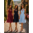 Šaty elegantní společenské na ramínka dámské (S/M ONE SIZE) ITALSKÁ MÓDA IM321608