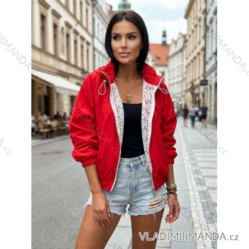 Bunda krátka tenká dlhý rukáv dámska (S/M/L ONE SIZE) TALIANSKA MÓDA IMWGG26002/DUR