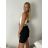 Kraťasy s páskem dámské (S/M/L ONE SIZE) ITALSKÁ MÓDA IMPMNC260005/DUR S/M/L Černá