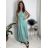 Langes lässiges Kurzarm-Damenkleid, übergroß (42/44/46 Einheitsgröße) ITALIENISCHE MODE IMD2525370