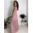 Langes lässiges Kurzarm-Damenkleid, übergroß (42/44/46 Einheitsgröße) ITALIENISCHE MODE IMD2525370