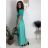 Women's long casual short sleeve dress (XS/S/M ONE SIZE) ITALIAN FASHION IMD2525369 beige XS/S/M