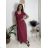 Women's long casual short sleeve dress (XS/S/M ONE SIZE) ITALIAN FASHION IMD2525369 beige XS/S/M