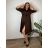 Shirt 3/4 sleeve ladies strip (4XL/5XL ONE SIZE) ITALSKÁ MÓDA IM422026