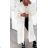 Cardigan dlouhý pletený dlouhý rukáv dámský (M/L/XL ONE SIZE) ITALSKÁ MÓDA IMD24468/DR M/L/XL tmavá hnědá