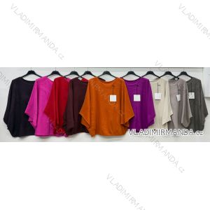 Svetr úpletový netopýří krátký rukáv dámský OVERSIZE (S/M/L ONE SIZE) ITALSKá MóDA IM4260333