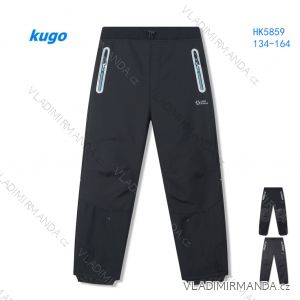 Kalhoty dlouhé softshellové teplé dorost chlapecké (134-164) KUGO HK5859