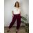 Oversize-Hose für Damen mit Gürtel (44/46/48, Einheitsgröße) Italienische Mode IM426266