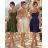 Women's elegant party long sleeve dress (S/M ONE SIZE) ITALIAN FASHION IM322282 XS/S/M dark blue