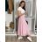 Kalhoty letní háremky dlouhé dámské (S/M/L ONE SIZE) ITALSKÁ MÓDA IMD24199/DUR červená S/M