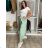 Women's Long Summer Pants with Belt (S/M ONE SIZE) ITALIAN FASHION IMD24080