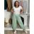 Women's Long Summer Pants with Belt (S/M ONE SIZE) ITALIAN FASHION IMD24080
